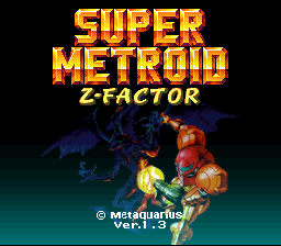 Super Metroid Z-Factor Title Screen